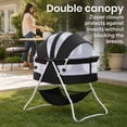 thumbnail image 4 of Dream On Me Karley Bassinet in Black, Quick Fold and Easy to Carry, Large Storage Basket, 4 of 10