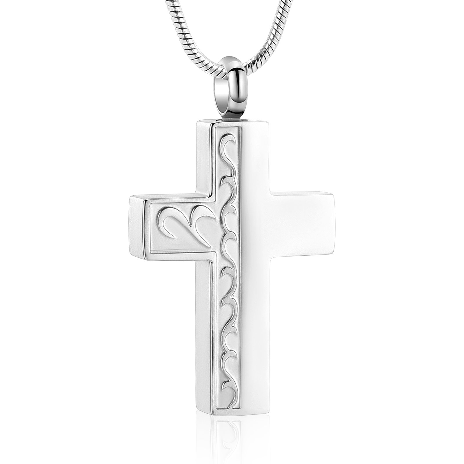 Cross Urn Cremation Jewelry for Ashes Pattern Urn Necklace for Men Women Keepsake Ashes Necklace Pendent