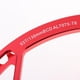 thumbnail image 4 of de 45T 47T 53T 56T 58T, AL7075-T6 de cadena de aluminio tipo de - Rojo 53T, 45T 47T 53T 56T 58T DYNWAVEMX Bicicleta Plato, 4 of 8