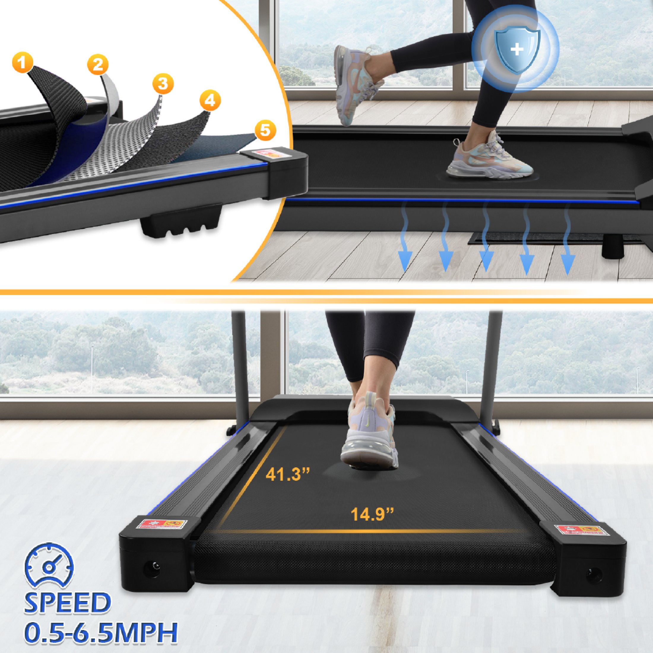 Buy OMA Treadmills For Home 1017EB 7200EB 5108EB, Max 300 LBS Capacity