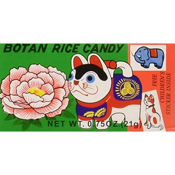 Botan Ame Rice Candy, AKF18 0.75 Ounce (Pack of 20), Package May Vary