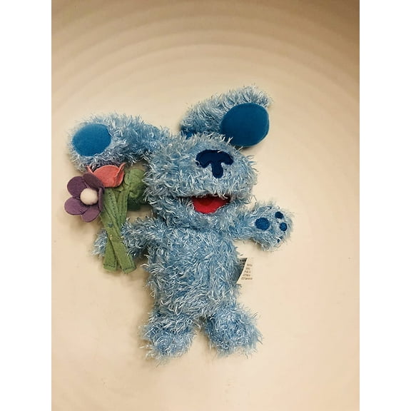 7” Blues Clues Dog Furry Holding Flower Bouquet Valentine’s Day Easter Gift Special Edition Plush Soft Stuffed Toy New