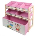 thumbnail image 4 of Storage Lovely  Cartoon Children Kids Storage Box Wooden Toy Storage Shelf, 4 of 8
