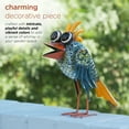 thumbnail image 4 of Alpine 11 In. H. Iron Quirky Wide-Eyed Blue Bird Lawn Ornament Pack of 4, 4 of 12