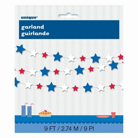 9ft Paper Patriotic Red, White, and Blue Star (Best Of Judy Garland)