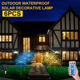 thumbnail image 3 of EIMELI Solar Firework Lights 120LED Wires Light 8 Lighting Modes with Remote Control 6-Wire Connected DIY Firework Lights for Christmas Garden, 3 of 11