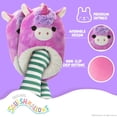 thumbnail image 4 of Squishmallow Lola The Unicorn Dual Sizes Women'S Slippers., Tie Dye Purple, 7-8, 4 of 10