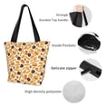 thumbnail image 3 of Bingfone Coffee Bun Hot Dog Women Shoulder Tote Bags Casual Bag Ladies Shopping Handbag, 3 of 6