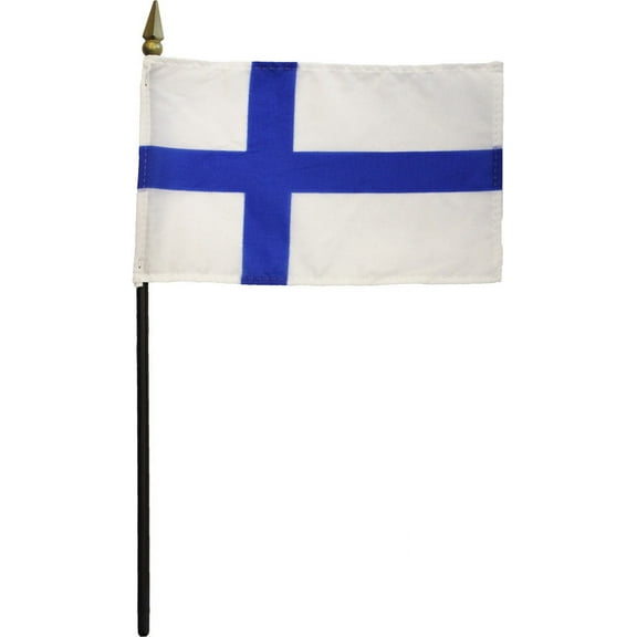 Finland - 4"X6" Stick Flag