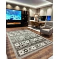 thumbnail image 2 of Tribal Abstract Modern Rug Contemporary Color Vibrant Carpet For Living Room Bedroom Design 5516 (5x8 (5'2"x7'5"),Grey), 2 of 5