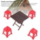 thumbnail image 4 of Modelo De Taburete De Mesa Para Casa De Muñecas, Escala 1:12, Mesa Plegable Para Ahorrar Espacio, Mesa Y Silla Para Casa De Muñecas, Taburete Rojo Exquisito Para Casa De Muñecas, 4 of 7