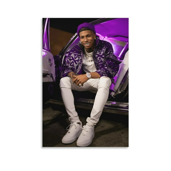 NLE Choppa Rapper Art Poster Canvas Poster Wall Art Picture Prints Hanging Photo Gift Decor Home Posters Artworks 16x24inch(40x60cm)
