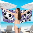 thumbnail image 6 of LACKUST Microfiber Beach Towel Quick Dry Lightweight Sand Free Large Soccer Print Sports Themed Towel for Pool Bath Travel for Adults Ki-ds 55"x27", 6 of 6