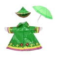 thumbnail image 2 of Sruoe Porch Goose Outfits, Green Raincoat Casual Goose Clothes Dress, Duck Clothes for 23" Cement Goose, Outdoor Daily Goose Clothing, Goose Costume for Patio Lawn Garden Decor, 2 of 6