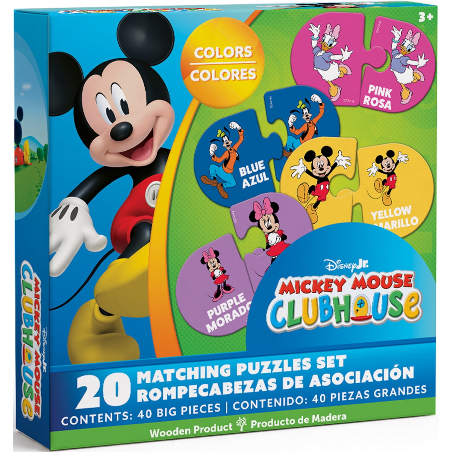 MasterPieces Games - Disney Educational Wood Matching Puzzles