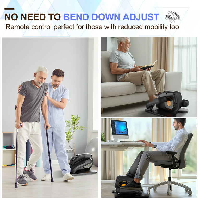 Ginna Under-Desk Mini Elliptical Machine - Quiet Pedal Ginna Under-Desk Mini Elliptical Machine - Quiet Pedal