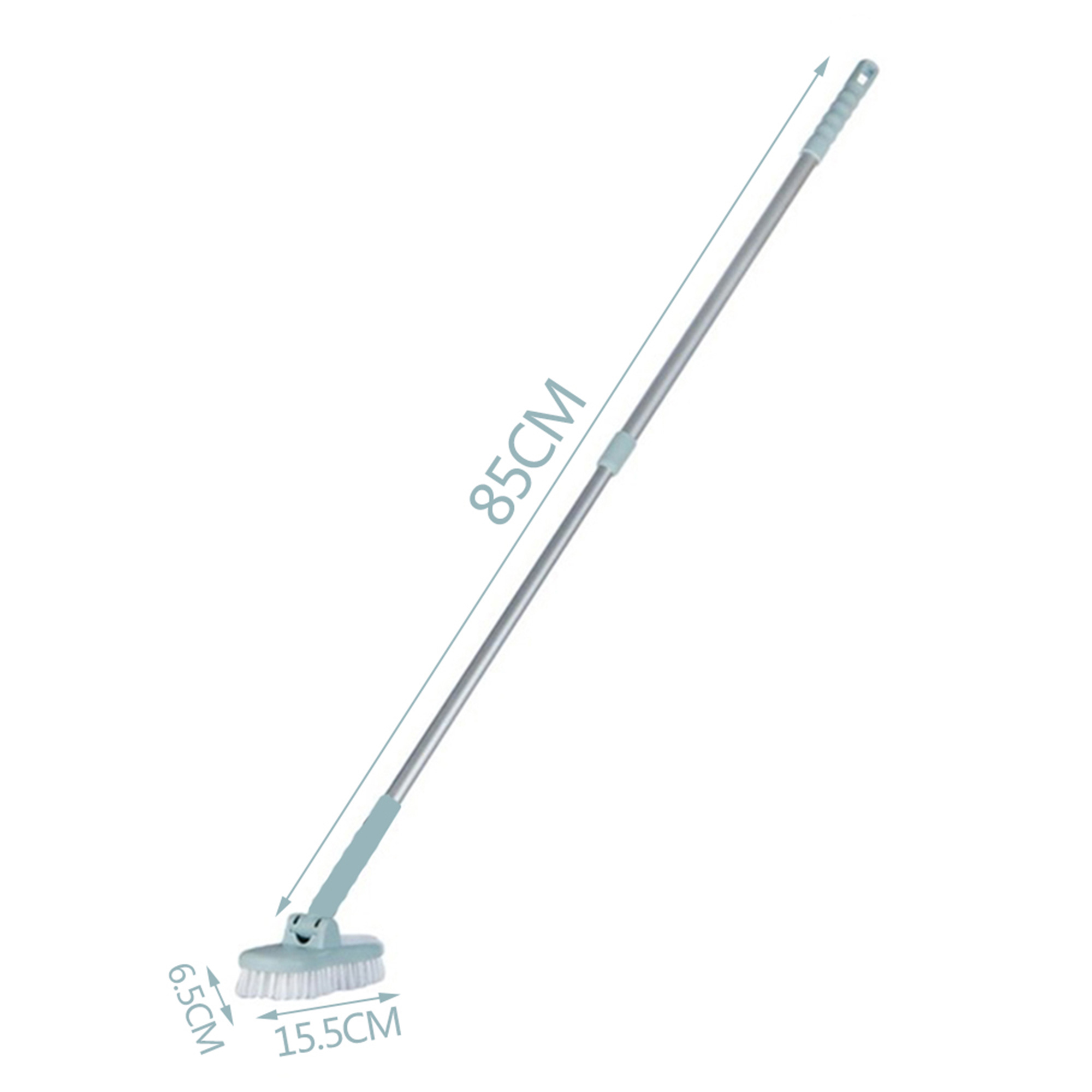 NK Adjustable 304 Stainless Steel Handle Cleaning Brush Door Window Scour Brush Tub & Tile Scrub