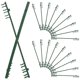 thumbnail image 1 of 20PCS Greenhouse Frame Pipe Clips, Durable Gardening Connectors for Plant Support, Weather Resistant Cane Connectors for Round Pipes, 1 of 4