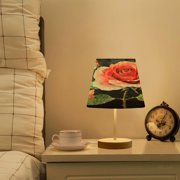 BZSMCE Table Lamp Creative Rose Elegance Pattern Simple Pattern Night Light