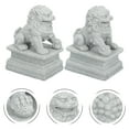 thumbnail image 5 of WHAMVOX 1 Pair of Landscaping Guardian Lion Statues Bonsai Plant Pot Sandstone Decorations, 5 of 8
