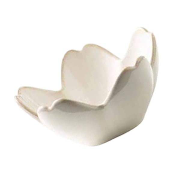 Decorationative Ceramic Jewelry Bowl Flower Shape Bathroom Countertop Decoration Space Saving Small Trinket Dish