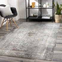 Boutique Rugs Bolivar Traditional Area Rug - DustySage, Gray, Charcoal - 18" x 18" Sample