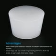 thumbnail image 4 of Uxcell 51.5mm to 62mm Solid Silicone Rubber Tapered Plug White for Powder Coating, Painting, 4 of 5