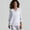 White, variant on Graphic Tees for Women Casual Lace Patchwork Blouse for Everyday Wear with 3/4 Sleeve Lightweight Luxe Shirt for and Leisure White 4XL
