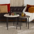 thumbnail image 3 of 3 Piece Round Nesting Coffee Table Set- Birch, 3 of 21