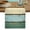Brown Green, variant on Farmhouse Teal Brown Table Runner, Ombre Wooden Vintage Washable Cotton Linen Table Runners 48 Inches Long, Dresser Scarf Runner for Nightstand/Coffee/End Tables 13''x48''