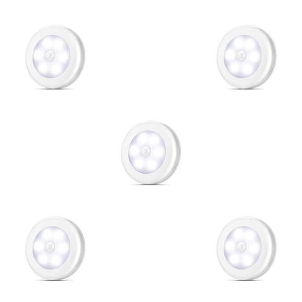 Naiovety Luz nocturna LED alimentada por batería para dormitorio, sala de estar, baño, Sensor de movimiento, luz nocturna para el hogar, Type5 NO5