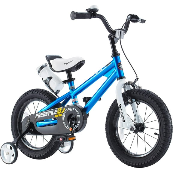 Royalbaby Freestyle 14" Bicycle for Boys and Girls Ages 3-6 Years, Blue