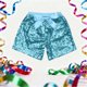 thumbnail image 5 of Pantalones cortos de lentejuelas con lazo de color sólido para niños con cintura elástica, ropa de actuación para festivales, pantalones de baile, pantalones de poliéster para niños, 5 of 5