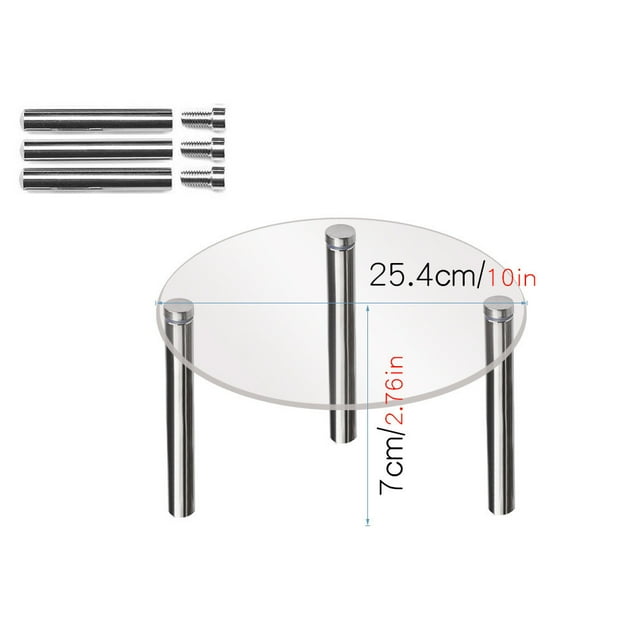 Transparent Acrylic Cake Hand Display Rack, Metal , Table Placement Rack
