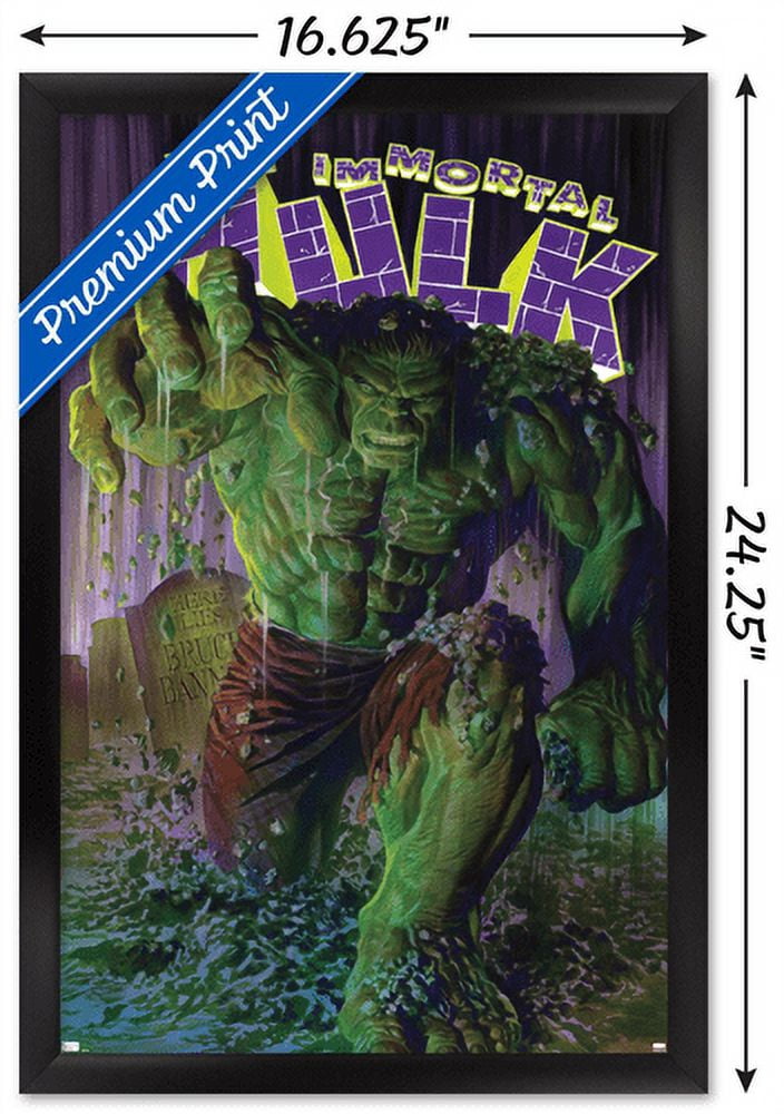 Marvel Comics - Hulk - The Immortal Hulk #1 Wall Poster, 14.725" x 22.375", Framed