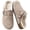 camel, variant on Women's Fuzzy Suede Clogs Leather Mules Fur Lined Non Slip Closed-Toe for Indoor Outdoor Slip on Mules