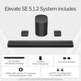 thumbnail image 4 of VIZIO Elevate SE 5.1.2 Soundbar, Wireless Subwoofer, Surround Sound w/Dolby Atmos, DTS:X, Bluetooth Speaker - SL512X-0806 (New, 2024 Model), 4 of 5