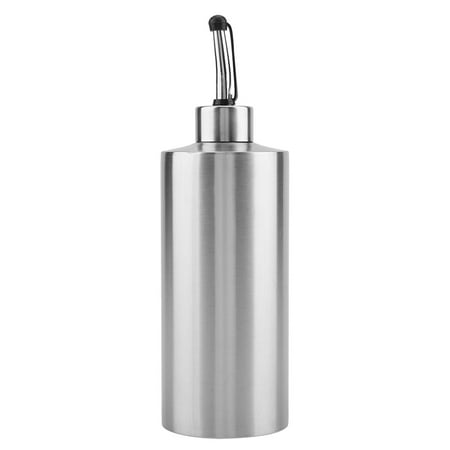 

Buyweek 550mL Stainless Steel Oil Bottle Vinegar Sauce Dispenser Container Home Kitchen Supplies(A)