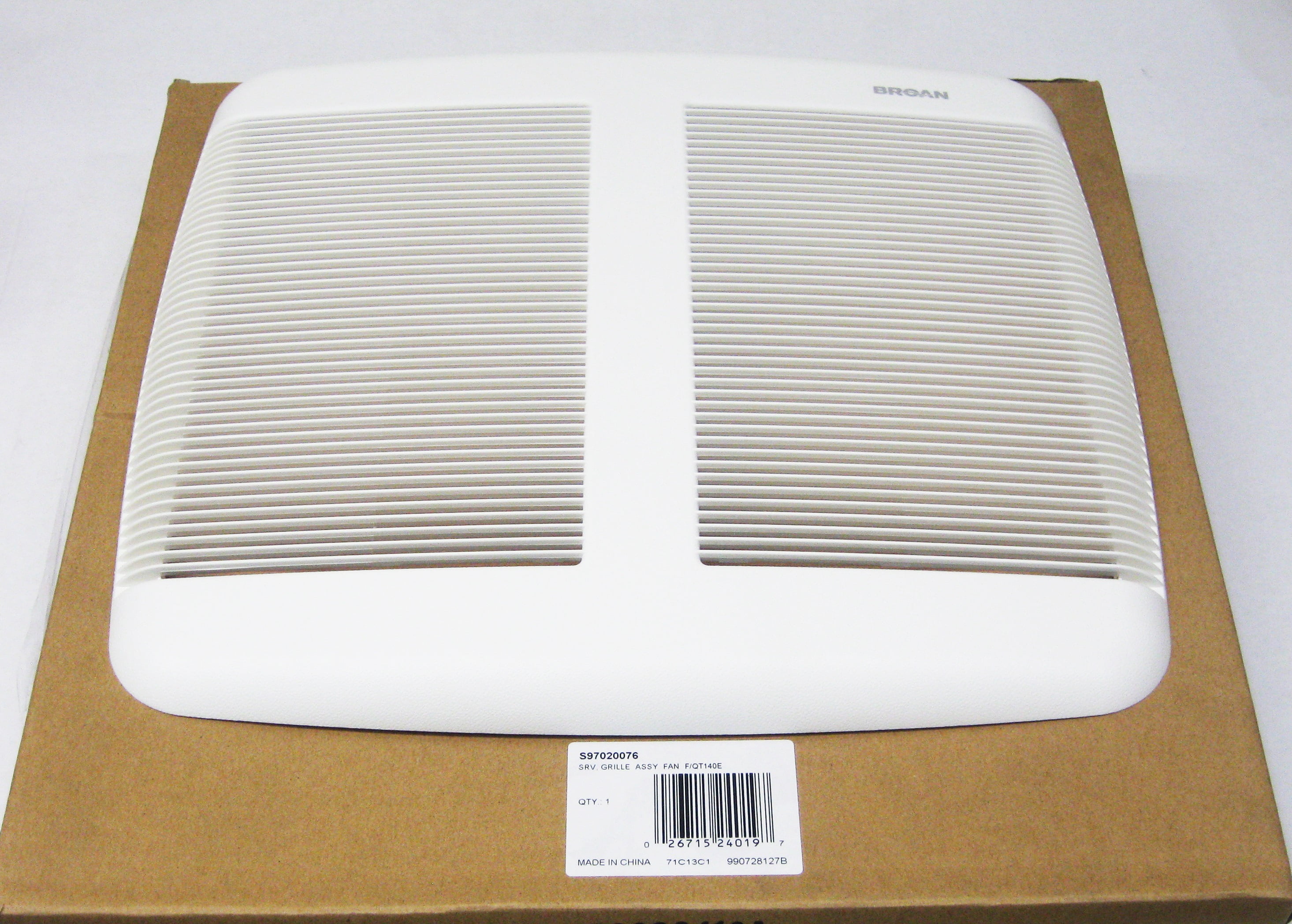 Broan Nutone S97020076 Vent Fan Grill Cover Assembly Walmartcom