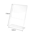 thumbnail image 3 of 10pcs Transparent Acrylic Display Stand Desk Display Card Stand photo frame, 3 of 11