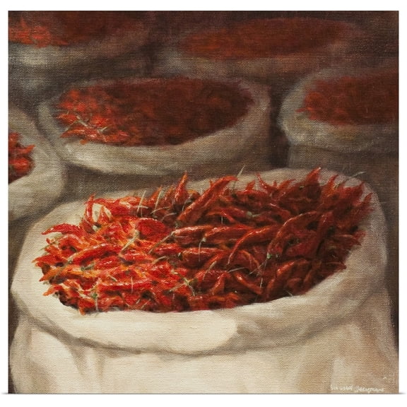 Great BIG Canvas | Rolled Lincoln Seligman Poster Print entitled Chillis, 2010