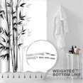 thumbnail image 4 of Decoreagy Long Size Shower Curtain Set 72x78Inch, Elegant Bamboo Shower Curtain Grey and  Shower Curtain for Bathroom Decor, 4 of 14