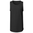thumbnail image 1 of FashionOutfit Men's Cotton Solid Casual Crew Neck High Low Tank Top MADE IN USA, 1 of 3