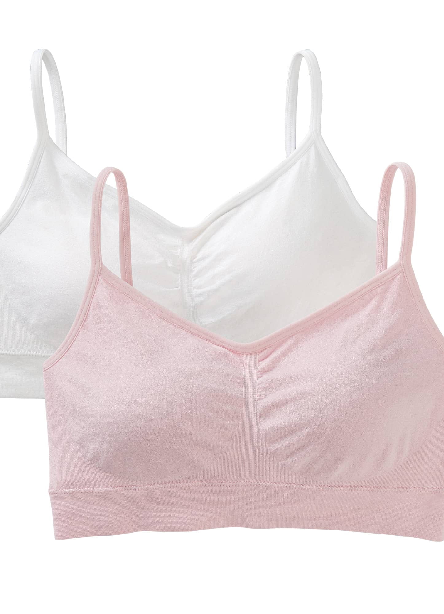 Jockey Womens Modern Micro Seamfree Cami Strap Bralette 2 Pack