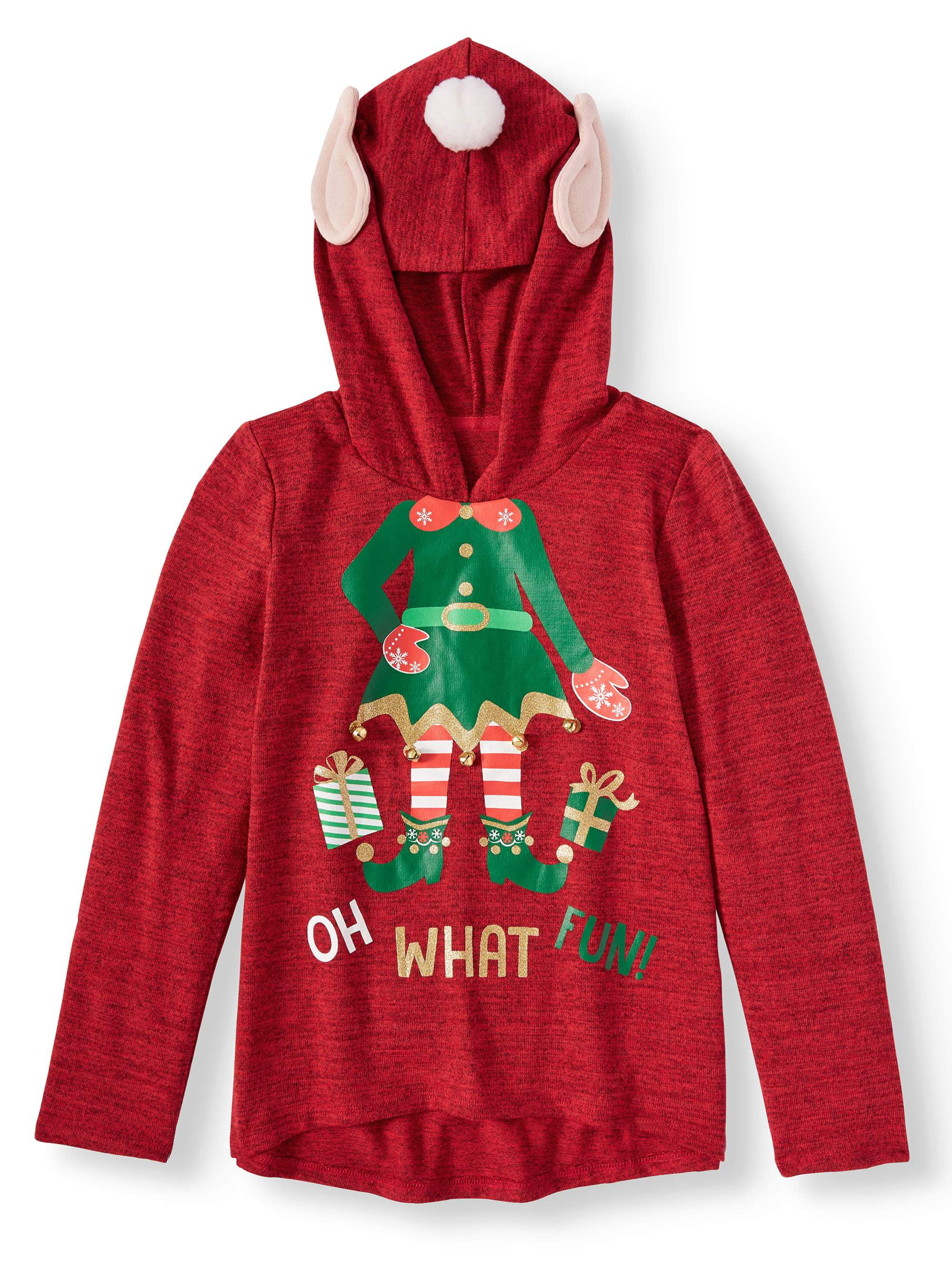 girls christmas hoodie