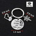 thumbnail image 2 of Zuo Bao Funny Nurse RN Gift Nurses Day Gift Doctor Nursing Jewelry Nurse Appreciation Coffee Scrubs and Rubber Gloves Keychain Nurse Life Gift(keychain-1), 2 of 6
