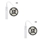 thumbnail image 2 of Kearding Cadena de luz LED Tira de luz LED de inducción Tira de lámpara de gabinete alimentada por 1.5W 200lm, blanco frío, 3 metros, 6500K Blanco frio Tipo3 2piezas Kearding CBP029457, 2 of 6