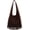 Coffee, variant on Women's Suede Fringe Tote Bag Leather Shoulder Bag Slouchy Handbag Soft Stylish Purse Fall Winter Spring