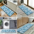 thumbnail image 6 of Light Blue Christmas Snowflake Pattern Kitchen Rug Mat,Kitchen Runner Rugs Non Skid Washable,Decorative Kitchen Floor Mats for Kitchen,Sink,Laundry,17"x47.2", 6 of 7