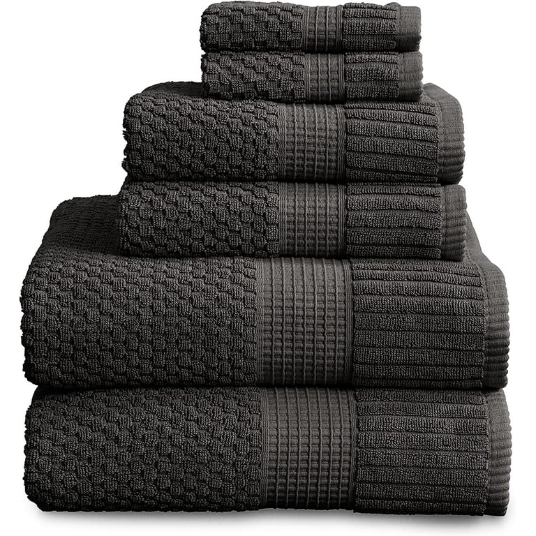  U.S. Polo Assn. Premium 6-Piece Zero-Twist Towel Set - 2 Bath  Towels, 2 Hand Towels and 2 Face Towels - Highly Absorbent, Fast Drying and  Super Soft Hotel Quality 100% Cotton